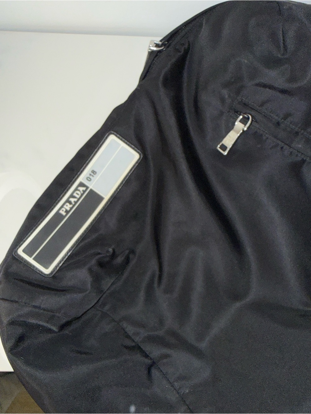 Prada 018 Black Nylon Parachute Backpack Silver Hardware - Picture 10 of 11